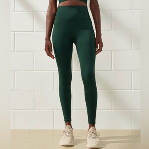 Abercrombie YPB seamlessCORE 7/8 Length Leggings Forest Edge Green Active Gym